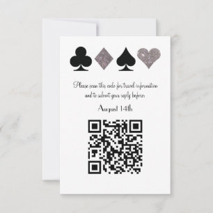 Destiny Silver Las VegasのQR結婚コードの返信 出欠カード