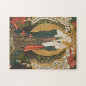 Destnaからの三日月形の月のヴァージンそして子供 ジグソーパズル (横)