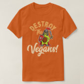 Destroy The Vegans, Funny Vegetarian, Fresh Avocad Tシャツ (デザイン正面)