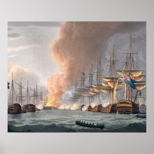 Destruction of the Danish Fleet before Copenhagen, ポスター (正面)