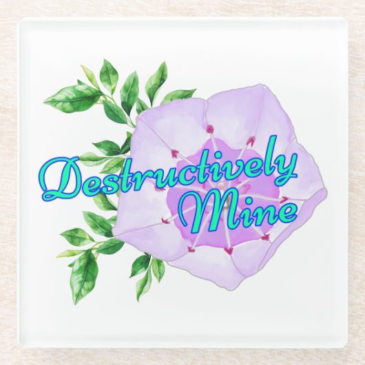 Destructively Mine ガラスコースター (正面)