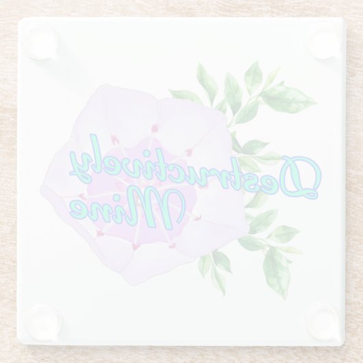 Destructively Mine ガラスコースター (裏面)