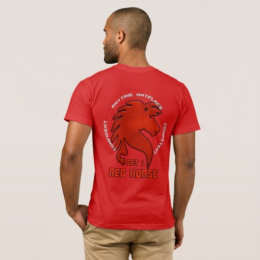 DET 1 CADRE RED HORSE Tシャツ (裏面フル)