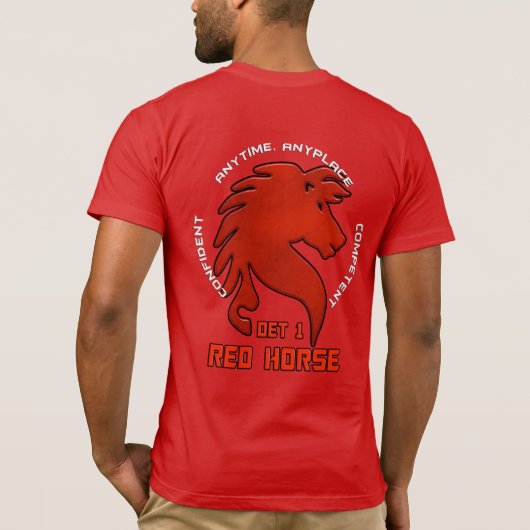DET 1 CADRE RED HORSE Tシャツ (裏面)