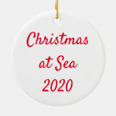Det 4クリスマスat Sea セラミックオーナメント (裏面)