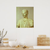 Detail of the Delphi Charioteer, c.470 BC ポスター (キッチン)