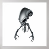 Detailed Alien with Visible Skeletal Structure ポスター (正面)