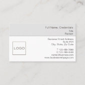 Detailed Business and Corporate White, Brown 名刺 (正面)