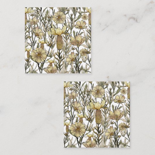 Detailed Floral Pattern エンクロージャーカード (正面/裏面)