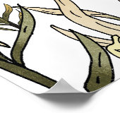 Detailed Floral Pattern ポスター (角)