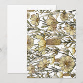 Detailed Floral Pattern 招待状 (正面/裏面)