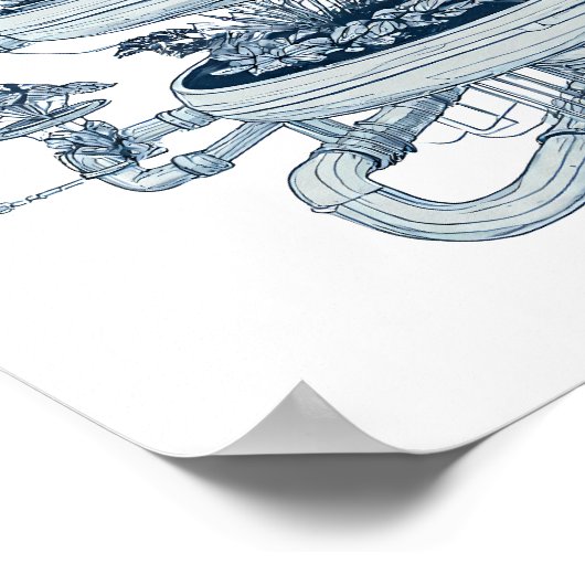 Detailed Futuristic Art: Hydroponic Helix System ポスター (角)