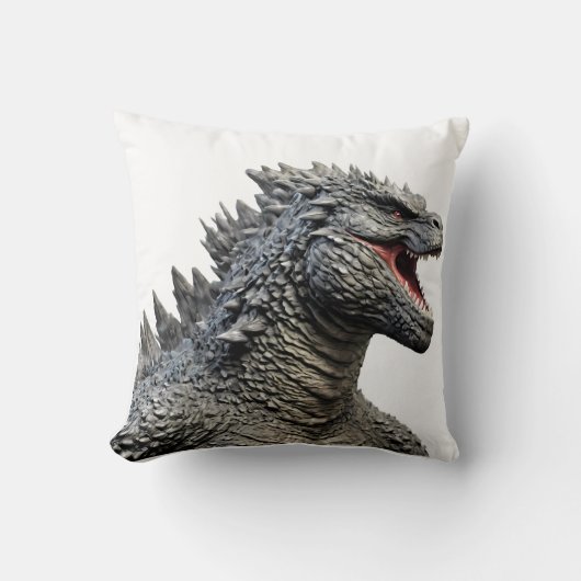 Detailed Head of Roaring Godzilla Monster クッション (正面)