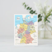 Detailed map of Germany ポストカード (スタンド正面)