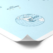 Detailed map of Mexico Regions ポスター (角)