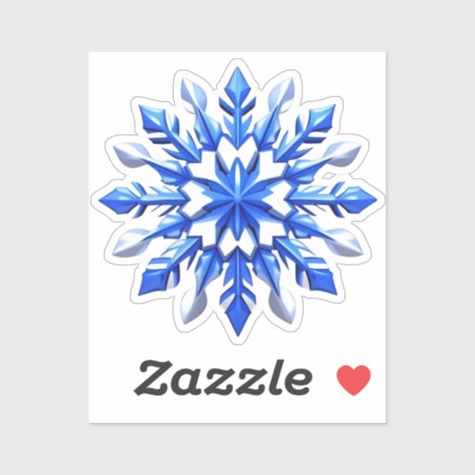 Detailed Snowflake Design シール (シート)