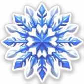 Detailed Snowflake Design シール (正面)