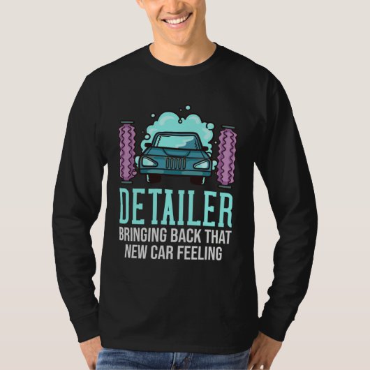 Detailer Car Detailing  Car Wash Tシャツ (正面)