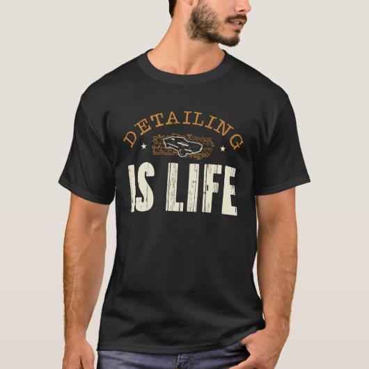 Detailing Is Life Race Brake Car Wheel Luxurious R Tシャツ (正面)