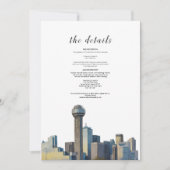 Details Card- Dallas Texas 招待状 (正面)