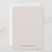 Details Card- Dallas Texas 招待状 (裏面)