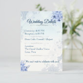 Details Card Elegant Wedding Card editable エンクロージャーカード (スタンド正面)