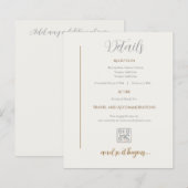Details Card Minimalist wedding (正面/裏面)