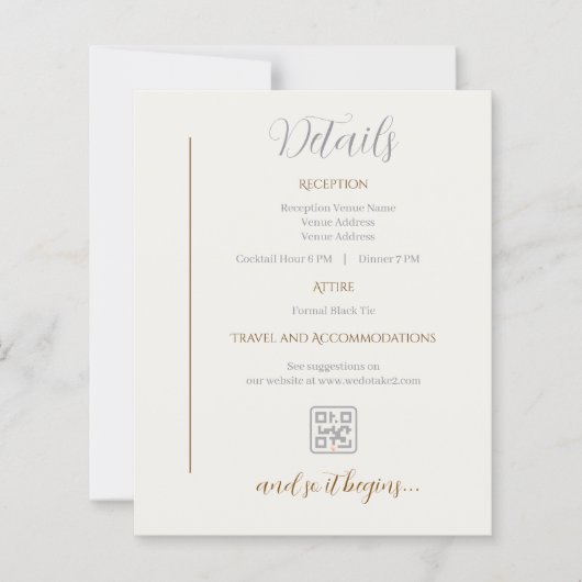 Details Card Minimalist wedding (正面)