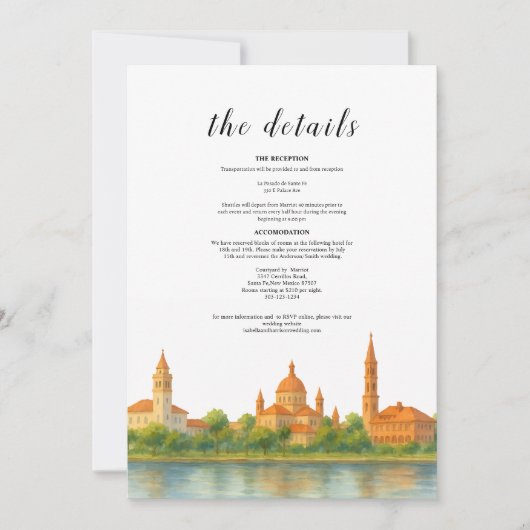 Details Card- St Augustine 招待状 (正面)