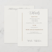 Details Card We do Take Two Second wedding (正面/裏面)