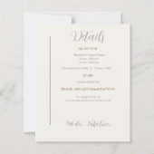 Details Card We do Take Two Second wedding (正面)