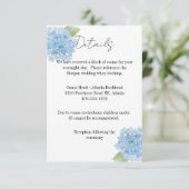 Details Card Wedding Hydrangea 出欠カード (スタンド正面)
