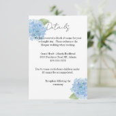 Details Card Wedding Hydrangea 出欠カード (スタンド正面)
