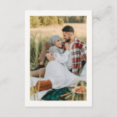 Details Heart QR Code RSVP Wedding  Enclosure Card エンクロージャーカード (裏面)