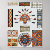 Details Of Decoration Ancient Assyrian Costume  ポスター (正面)