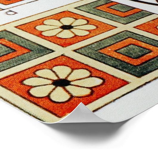 Details Of Decoration Ancient Assyrian Costume  ポスター (角)