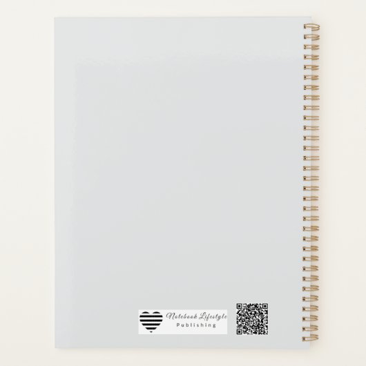 "DETAILS" Typography | Modern & Confident Wedding プランナー手帳 (裏面)