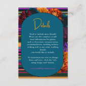 Detalles de boda con flores mexican Detalles de tu エンクロージャーカード (正面)