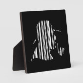 DETECTIVE BAR CODE パイプ喫煙バーコードパターン フォトプラーク (正面)