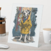 Detective Dalmatian - Crime Solver Dog 台座サイン (インサイチュ)