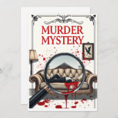 Detective Murder Mystery Invitation DIY 招待状 (正面/裏面)