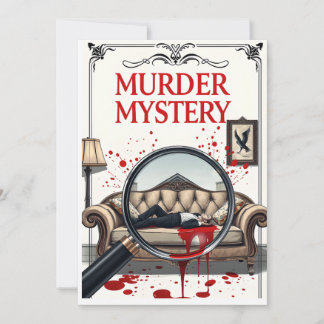 Detective Murder Mystery Invitation DIY 招待状