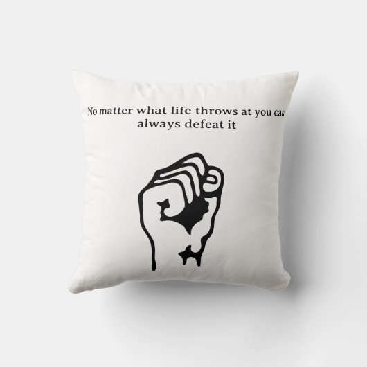 Determination Throw Cushion クッション (裏面)