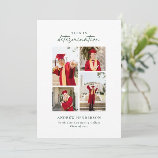 Determining Green Photo Graduationの略 案内状 (スタンド正面)