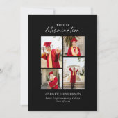 Determining Photo Graduationです 案内状 (正面)