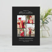 Determining Photo Graduationです 案内状 (スタンド正面)