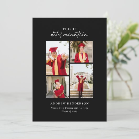 Determining Photo Graduationです 案内状 (スタンド正面)