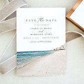 DETINフロリダの水の色のビーチ日付を保存 招待状