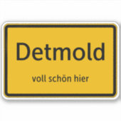Detmold Aufkleber Sticker Autoaufkleber シール (正面)
