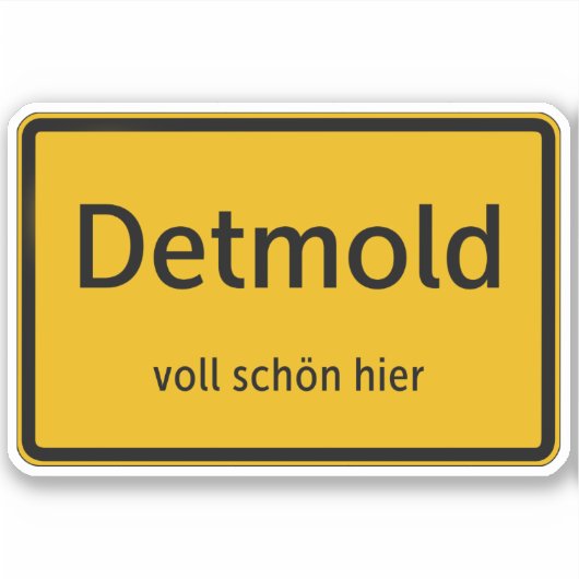 Detmold Aufkleber Sticker Autoaufkleber シール (正面)
